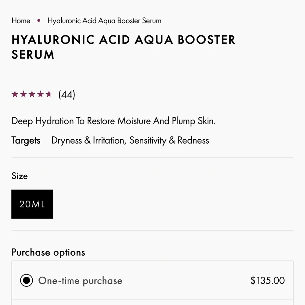 111SKIN Hyaluronic Acid Aqua Booster - Metallic Silver